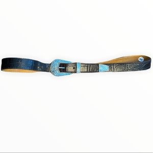 Swarovski Crystals Buckle Western Style Belt